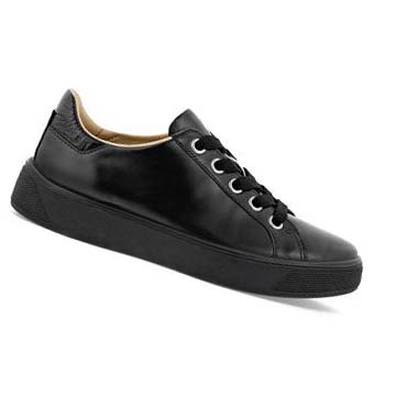 Women's Ecco Street Tray Lx Casual Shoes Black | Canada 89WNB